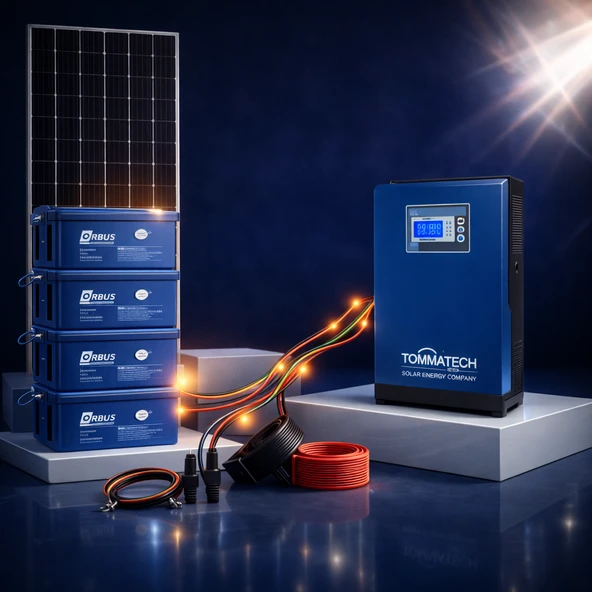 Solar Enerji Deposu 3KW Solar Enerji Paketi – 395W Panel, 200Ah Jel Akü ürün görseli 1