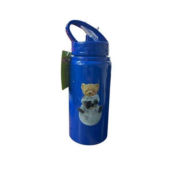 Fixpoint 500ml Alüminyum Desenli Matara P-1902-Mavi ürün görseli 1