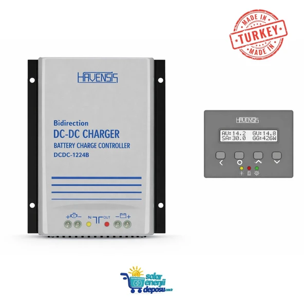 Havanesis Çift Yönlü  12V / 24V 30A Bidirectional DC-DC Şarj Cihazı ürün görseli 1