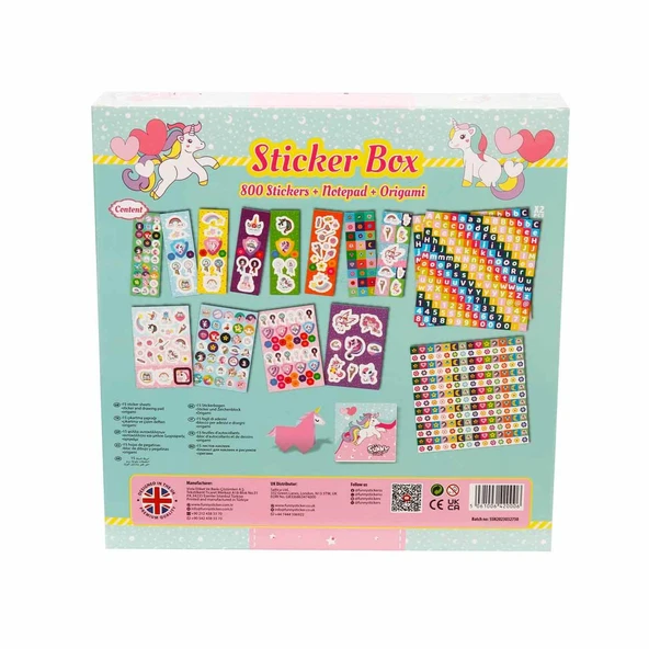 Aden Oyuncak Unicorn Sticker Seti 802 Parça Adn-3444 - Resim 3