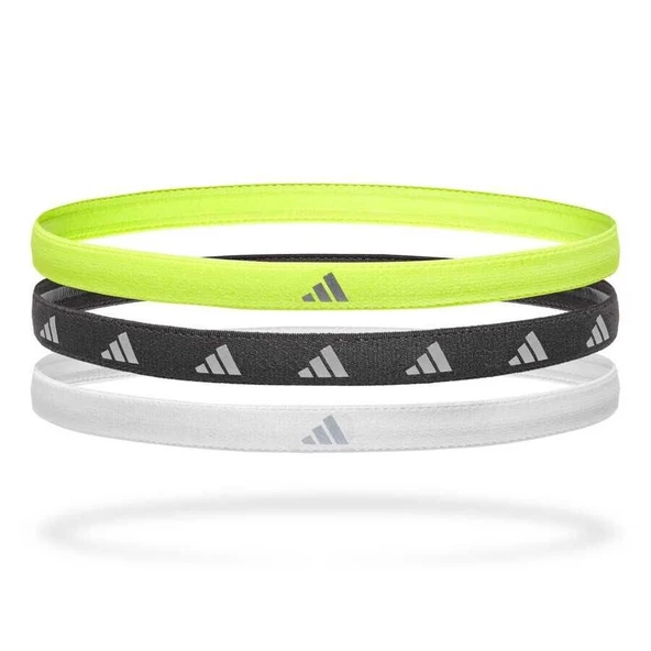 Adidas 3'lü Sarı Siyah Gümüş Saç Bandı ADAC-16197 ürün görseli 1