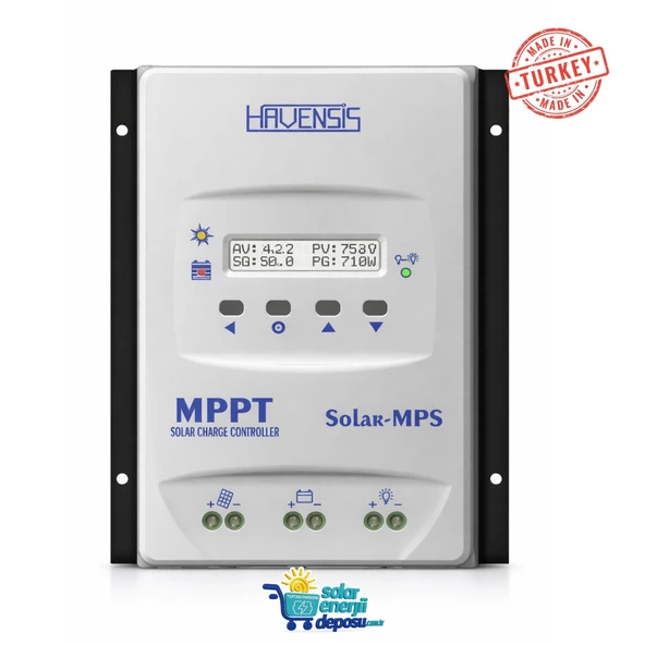 Havanesis Solar-60AMPS-100 12/24V 60A MPPT Şarj Kontrol Cihazı (S60AMPS100) ürün görseli 1