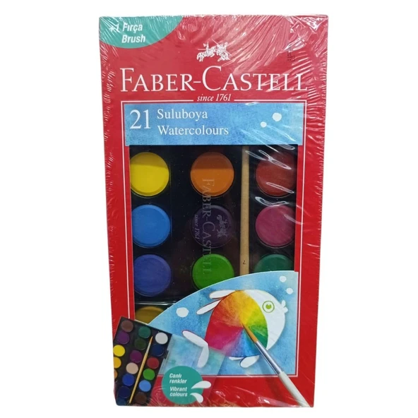 Faber Castell Suluboya Büyük Boy 21 Renk 5292 125021 ürün görseli 1