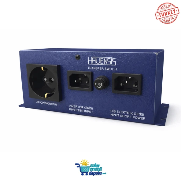 Havensis HTS-230-15A Otomatik Transfer Switch – 230V İnverter Şebeke Geçiş Modülü ürün görseli 1