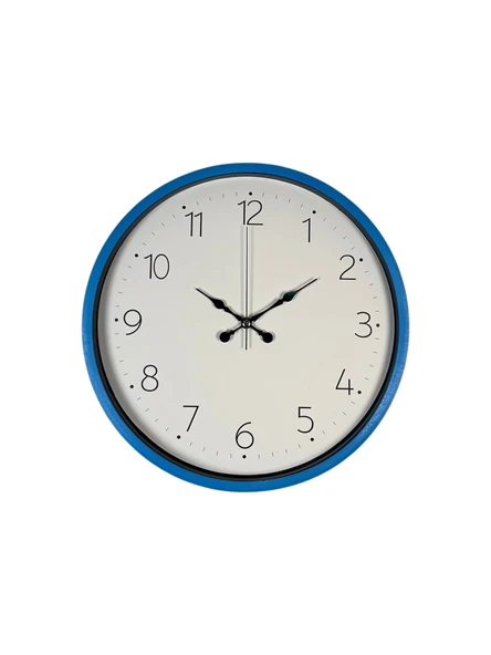 36 Cm Mavi Sade Dekoratif Duvar Saati - Resim 4