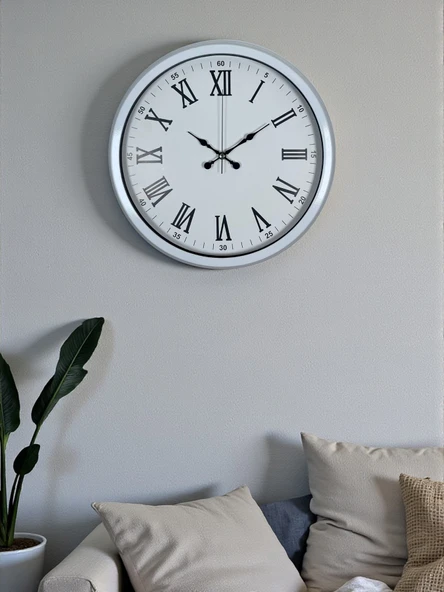 White Prime Roma Rakamlı 40 Cm Metal Duvar Saati ürün görseli 1