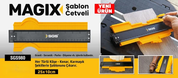 SGS PROFESYONEL MAGIX ŞABLON CETVELİ - Resim 4