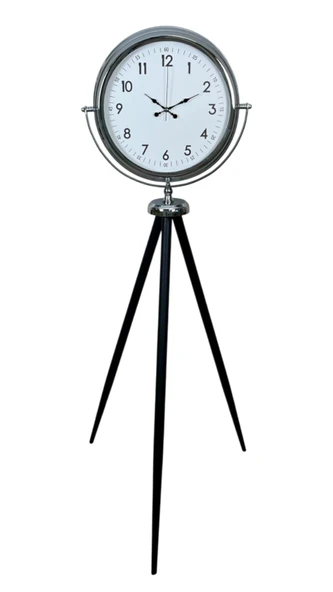 Krom Standart Tripod Ayaklı Saat - Resim 4
