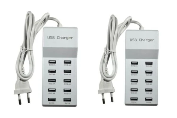 USB CHARGER 10 LU USB (İKİLİ AVANTAJLI PAKET) ürün görseli 1