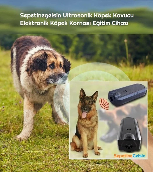 Sepetinegelsin Ultrasonik Köpek Kovucu Elektronik Köpek Kornası Eğitim Cihazı ürün görseli 1