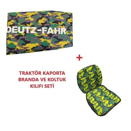 Deutz Fahr 4090 ve 4100 Ef Tenteli Yeni Euro 5 Faz 5 Traktör Kılıfı Branda ürün görseli 1
