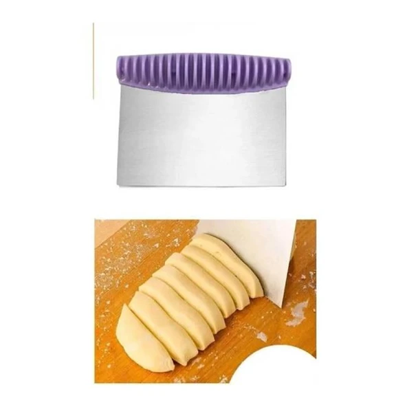 Desen Saplı Hamur Kesme Spatulası ürün görseli 1