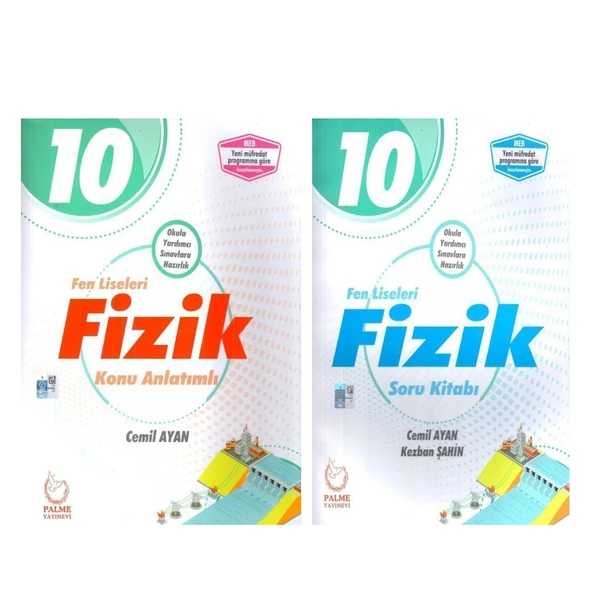 Palme Yayınları 10.Sınıf Fen Liseleri Fizik Konu ve Soru Bankası Seti 2 Kitap ürün görseli 1