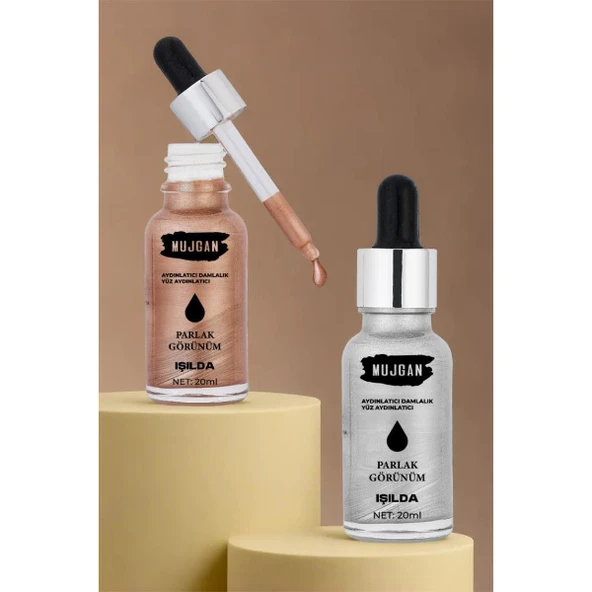 2'li Damlalık Şişeli Likit Aydınlatıcı Highlighter Seti ürün görseli 1