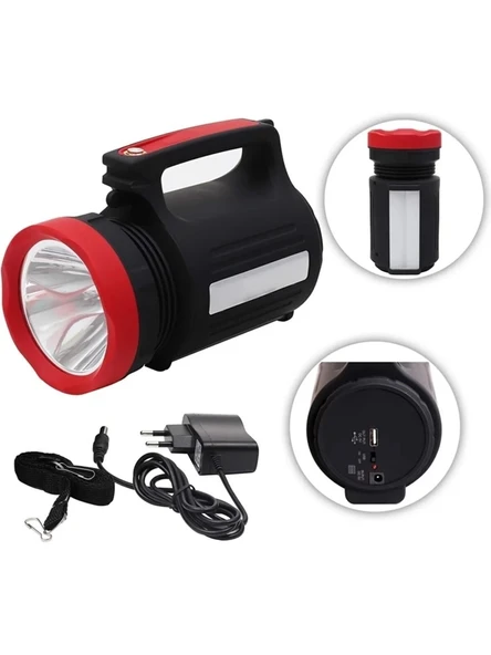 Wıson Ws-3580 Uzun Menzilli Led El Feneri 28saat Çalışma Süresi 10watt ürün görseli 1