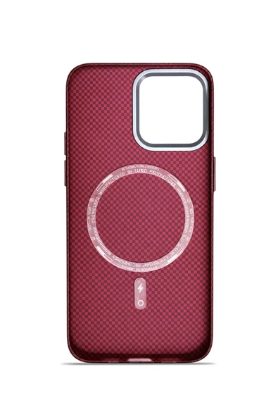 Aether Carbon iPhone 14 Pro Max MagSafe Karbon Kılıf Desert Torque - Resim 3