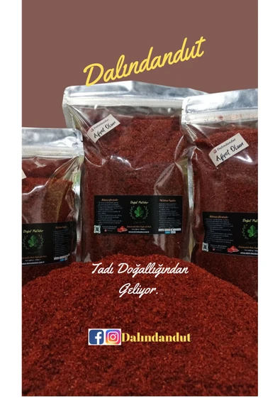 Dalındandut Yeni Mahsül Doğal ipek pul biber 500 gr ( Katkısız) ürün görseli 1