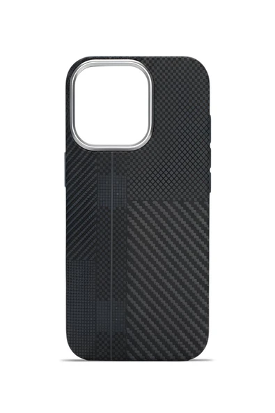 Aether Carbon iPhone 16 Pro 6.3" MagSafe Karbon Kılıf Shadow Matrix - Resim 4