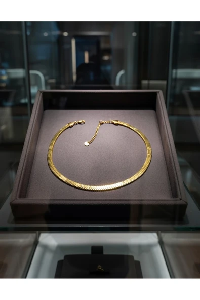 Jadem Gold Çelik Gold Kolye - Resim 2