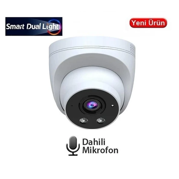 EZCOOL EZ-1115IPS 5MP 2.8MM SMART DUAL SESLİ POE  IP DOME KAMERA ürün görseli 1