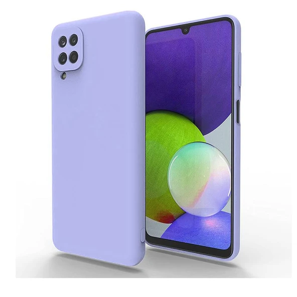 SAMSUNG A22 4G MOR SLİKON KILIF ürün görseli 1
