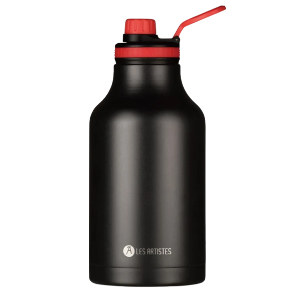 Les Artistes Paris Isı Yalıtımlı XL Inox Çelik Termos 2000ml Black ürün görseli 1