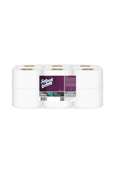 Selpak Profesyonel Extra Mini Jmbo Tv.Kğ. 150mt 6,4kg ürün görseli 1