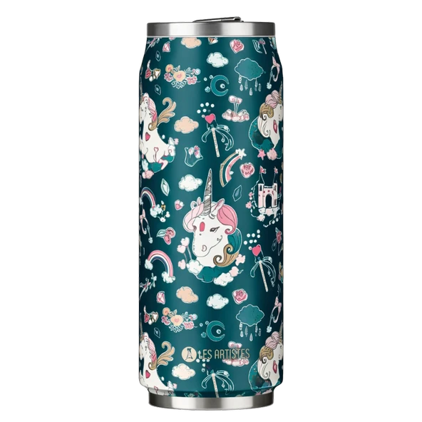 Les Artistes Paris Isı Yalıtımlı Kutu Çelik Termos 500ml Unicorn ürün görseli 1