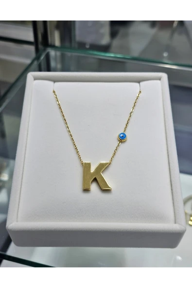 Jadem Gold K Harfli Çelik Kolye ürün görseli 1