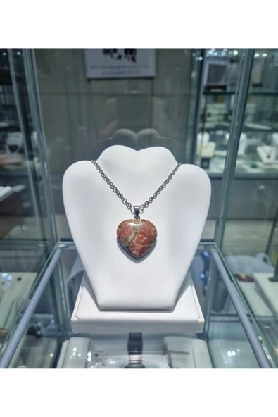 Jadem Gold Jasper Dogaltaş Kolye ürün görseli 1