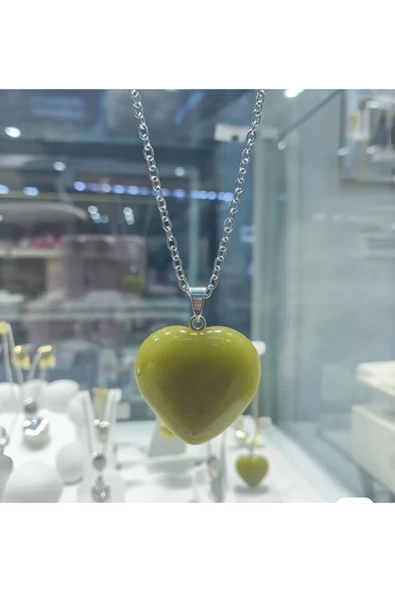 Jadem Gold Yeşim Dogaltaş Kolye - Resim 4