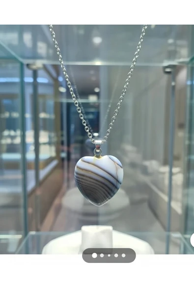 Jadem Gold Ametis Doğaltaş Kolye - Resim 5