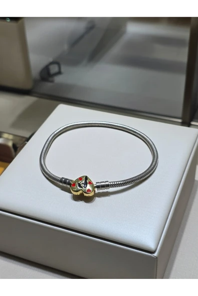 Jadem Gold Kalpli Paslanmaz Çelik Charm Bileklik ürün görseli 1