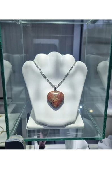 Jadem Gold Jasper Dogaltaş Kolye - Resim 4