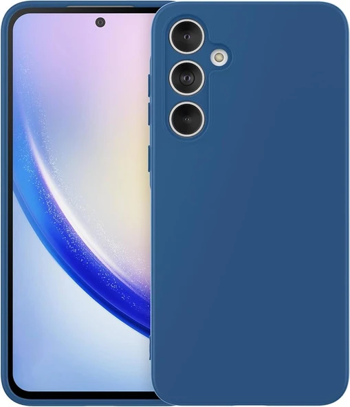 SAMSUNG A35 5G MAVİ SLİKON KILIF ürün görseli 1