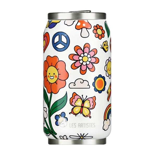 Les Artistes Paris Isı Yalıtımlı Kutu Çelik Termos 280ml Happy ürün görseli 1