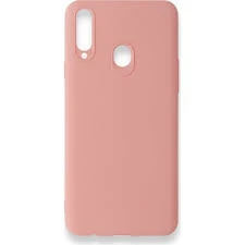 Samsung Galaxy A20 S PEMBE SLİKON KILIF ürün görseli 1