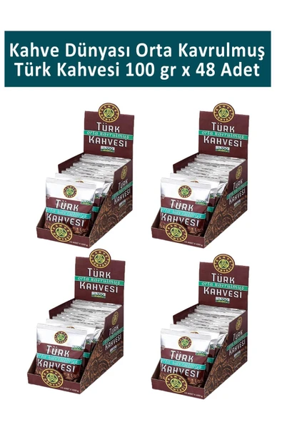 Kahve Dünyası Türk Kahvesi 100 Gr x 48 Adet ürün görseli 1