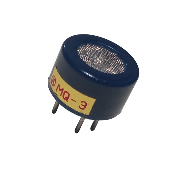 MQ-3 Alkol Gaz Sensörü Alkolmetre Analog Sensör Çap 17mm Yükseklik 10mm Alcohol Gas Sensor ürün görseli 1