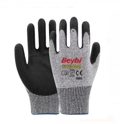 Beybi CU600D Pu Kaplı Polietilen Kesilmeye Dirençli Örme Eldiven 12 Çift ürün görseli 1