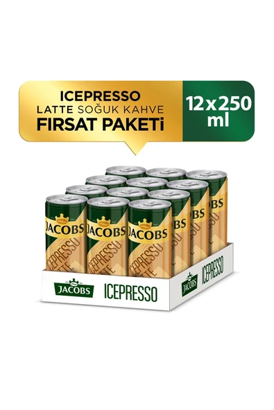 Jacobs Icepresso Latte Soğuk Kahve 250 ml X 12 ürün görseli 1