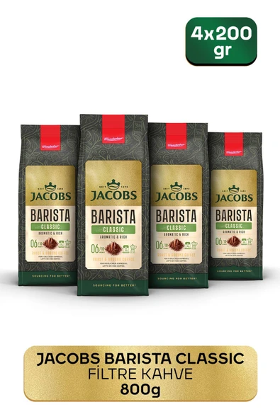 Jacobs Barista Classic Filtre Kahve 200gr X 4 ürün görseli 1