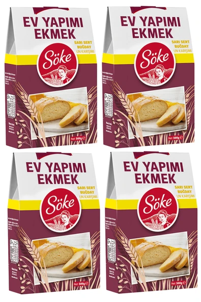Söke Sarı Sert Buğday Unu Karışımı 500 gr x 4 Adet ürün görseli 1