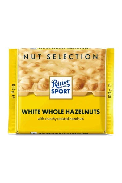 Ritter Sport Tane Fındıklı Beyaz Çikolata 10 gram ürün görseli 1