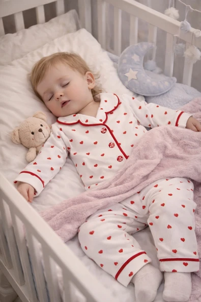Melisa Ticaret Kız bebek pijama takımı 2li ürün görseli 1