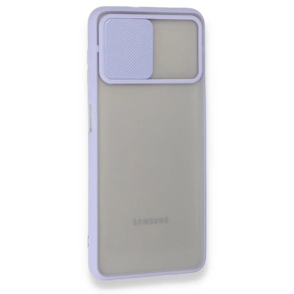 Samsung Galaxy A22 4G SÜRGÜLÜ KAMERA KORUYUCULU MOR KILIF ürün görseli 1