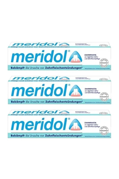 Meridol Hassas Diş Eti Bakımı Diş Macunu 3 Adet 75ml ürün görseli 1