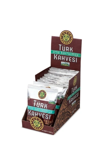 Kahve Dünyası Orta Kavrulmuş Türk Kahve 100 gr 12'li Paket ürün görseli 1