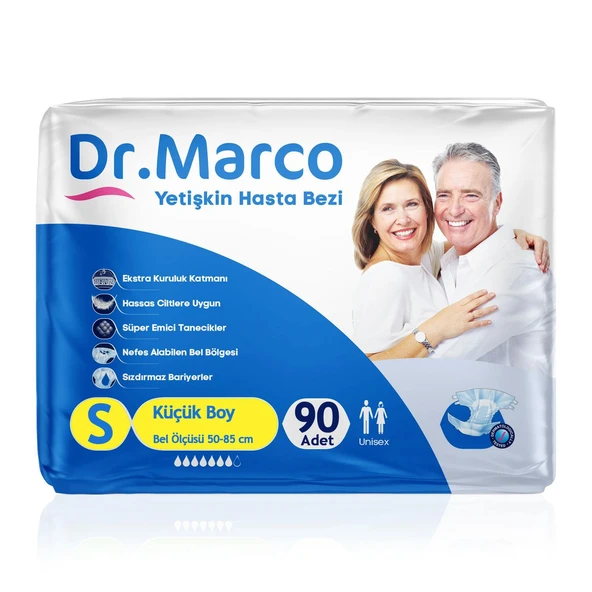 Dr. Marco Belbantlı Hasta Bezi S-Small Beden 90 Adet ürün görseli 1