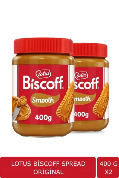 Lotus Biscoff Spread Sürülebilir Bisküvi Kreması Ezmesi 400 Gr x 2 ADET ürün görseli 1